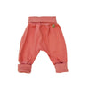 Baby pants with turn-up foot in apricot