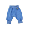 Baby pants with turn-up foot blue