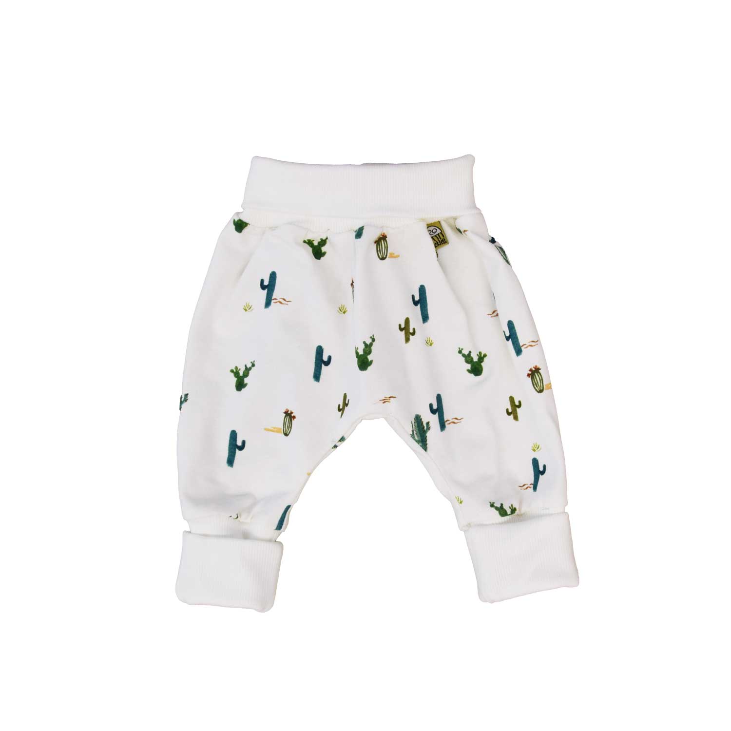 Baby pants with cuff foot cactus