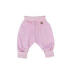 Baby pants with cuff foot pink