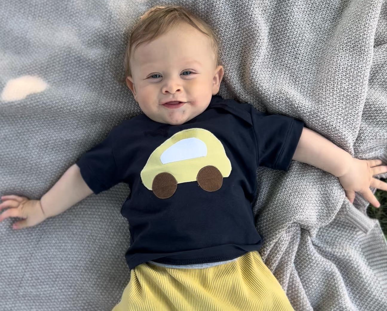Baby T-Shirt short sleeve navy