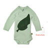 Baby wrap bodysuit long sleeve in mint