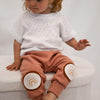 Girls' short-sleeved white shirt with eyelet embroidery and breast pocket customizable