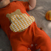 Baby romper in fiesta red