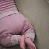 Baby pants with cuff foot old pink