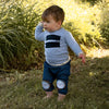 Baby Sweater in light blue 