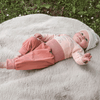 Baby pants with turn-up foot in apricot