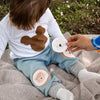 Baby shirt long - short white