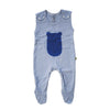 Baby romper boy in light blue 
