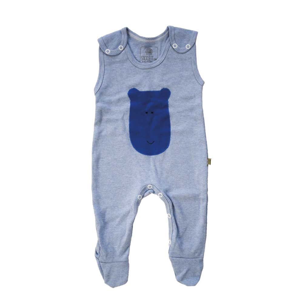 Baby romper boy in light blue 