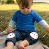 Baby shirt short sleeve royal blue 
