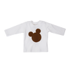 Baby shirt long - short white