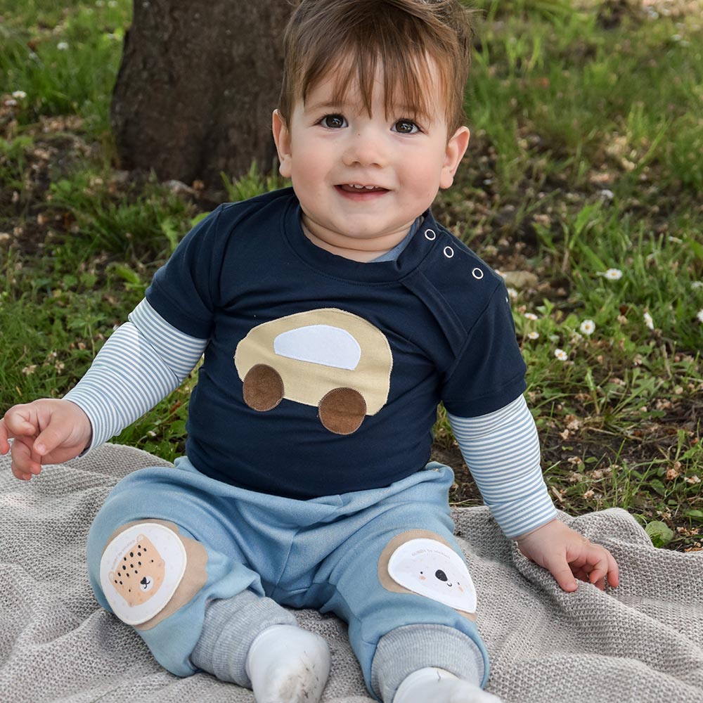 Baby T-Shirt short sleeve navy