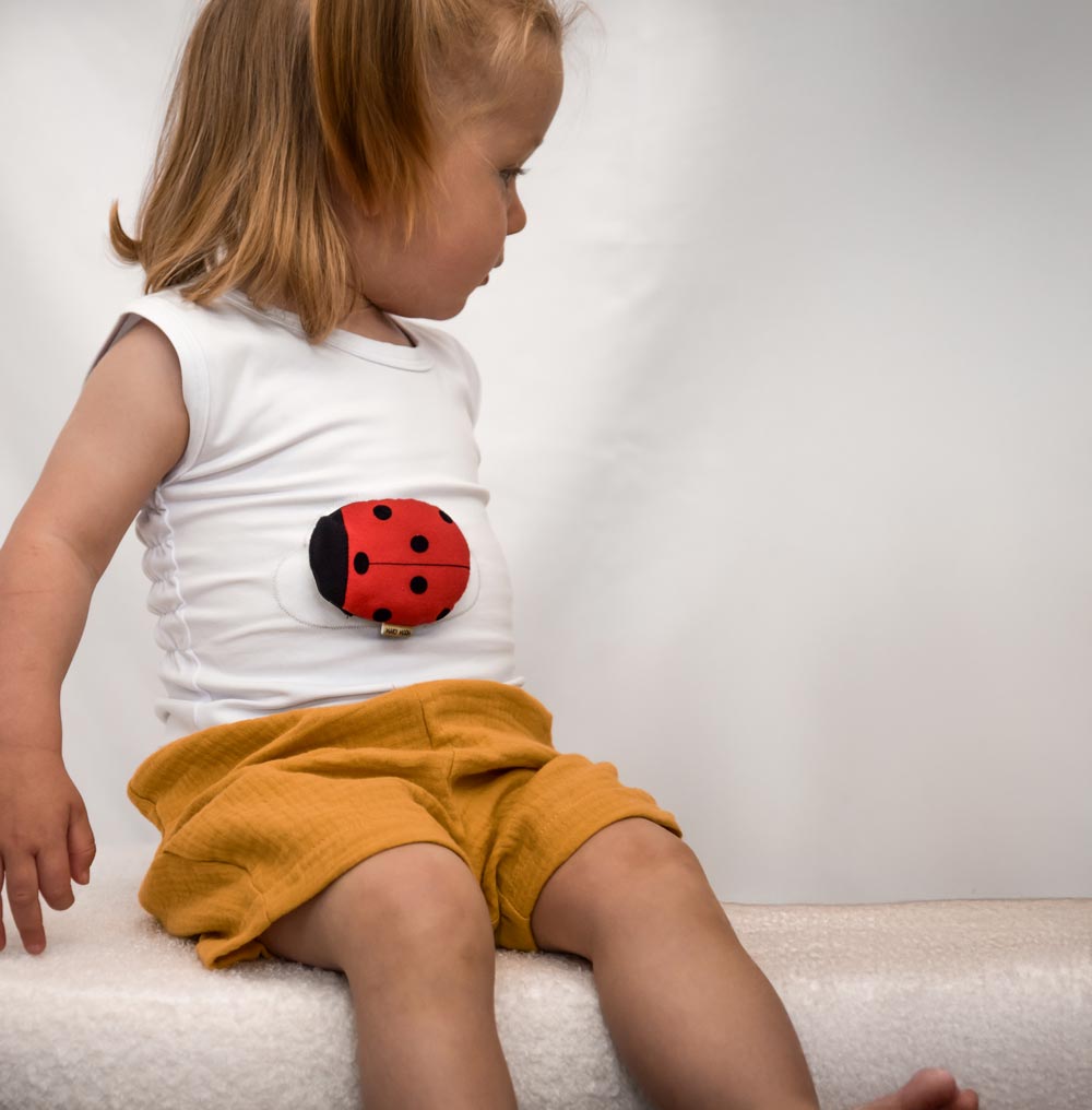 Children's undershirt tank top in white