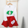 Children's long-sleeved white shirt with palm leaf